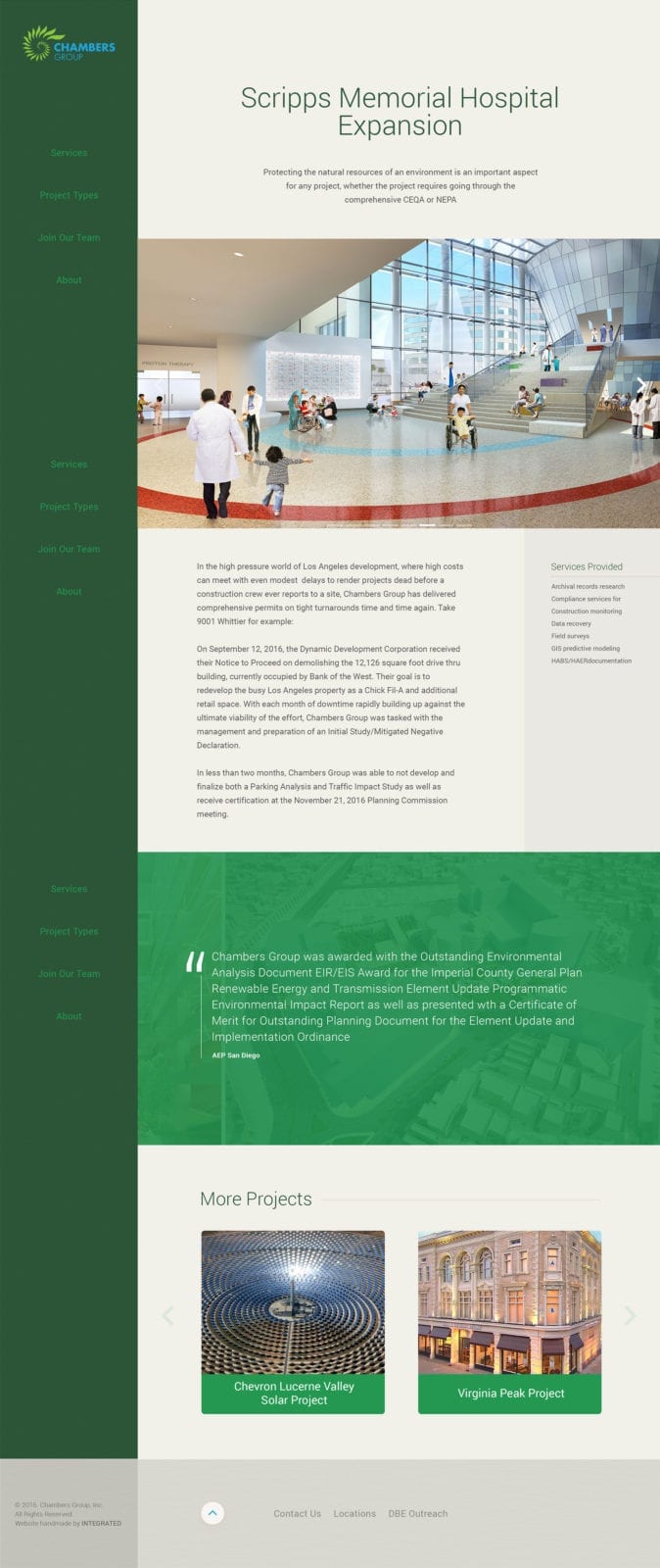chambers-group-website-design-selected-project Home Page