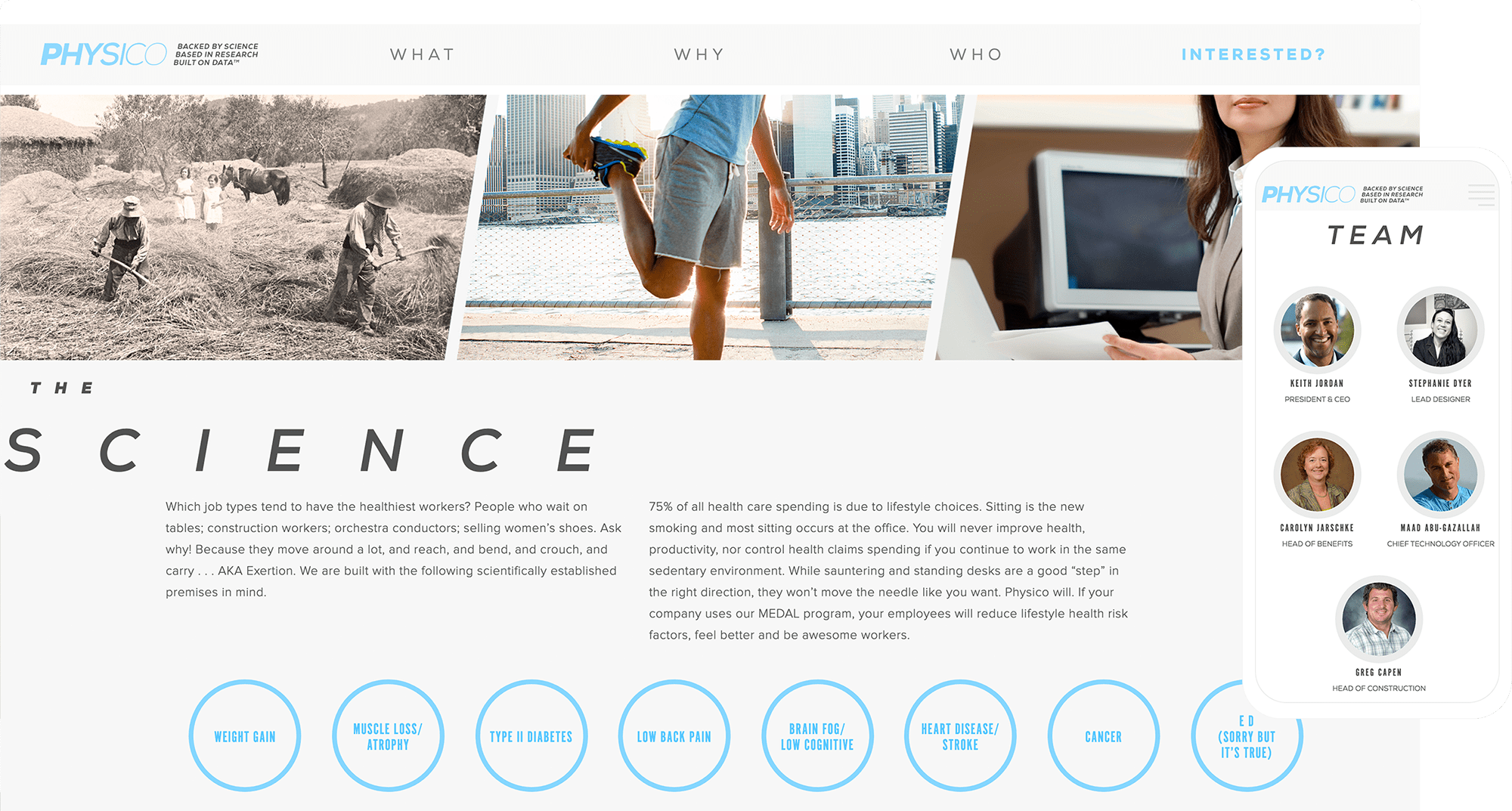 Physico Website Design